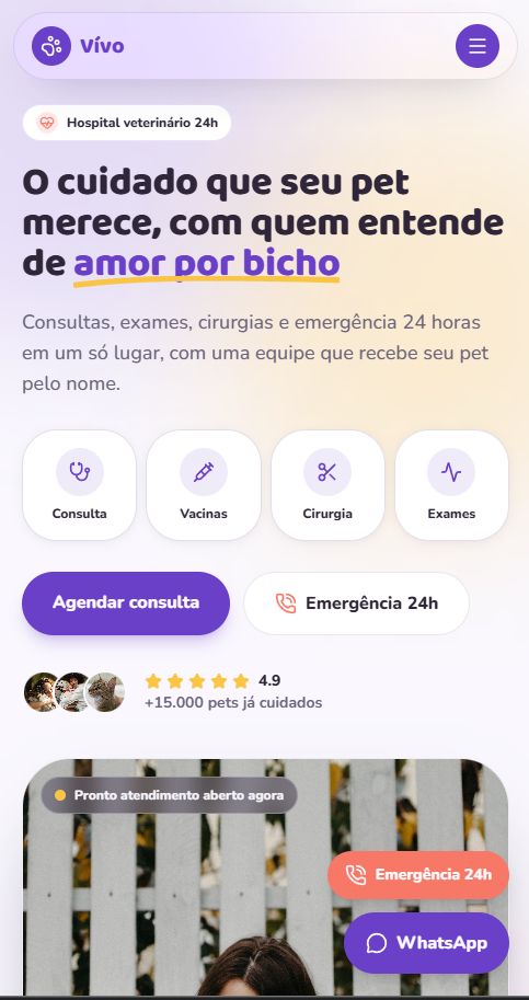 Hospital Veterinário Vívo mobile